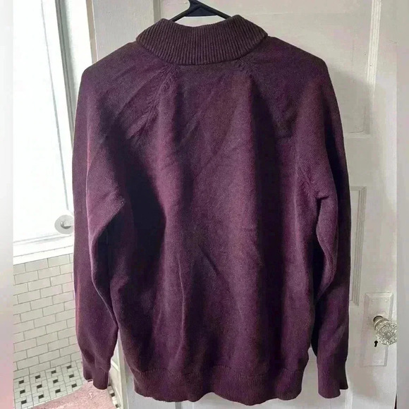 Express brand burgundy‎ knit button down cardigan - Picture 7 of 7